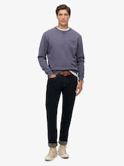 Superdry Purple Athletic Essentials Crew Sweat top - Image 3 of 6