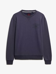 Superdry Purple Athletic Essentials Crew Sweat top - Image 5 of 6