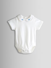 JoJo Maman Bébé Stripe Dungaree & Body Set - Image 3 de 9