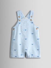 JoJo Maman Bébé Stripe Dungaree & Body Set - Image 5 de 9