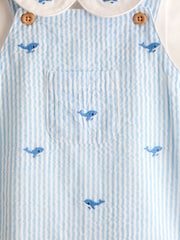 JoJo Maman Bébé Stripe Dungaree & Body Set - Image 7 de 9