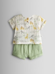 JoJo Maman Bébé Cheesecloth Top & Short Set - Bild 2 von 8