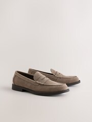 Mink Brown Penny Loafers - Image 1 of 5