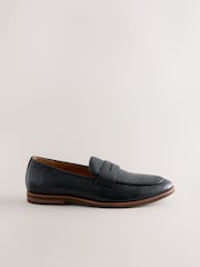 Black Leather Penny Loafers - Image 2 of 5