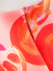 Orange Fruit Scuba Occasion Dress (3mths-7yrs) - Image 7 of 8