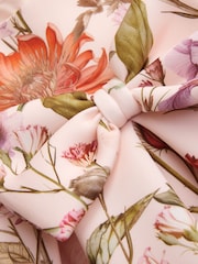 Cream Floral Scuba Occasion Dress (3mths-7yrs) - Image 7 of 8