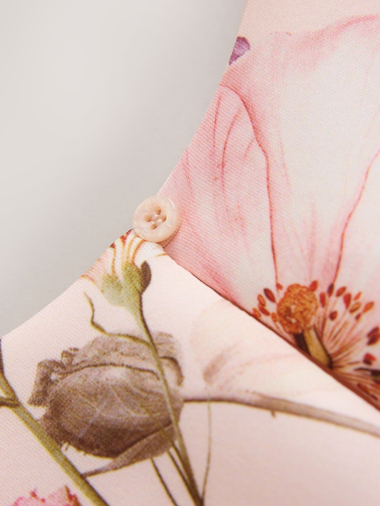 Cream Floral Scuba Occasion Dress (3mths-7yrs) - Image 8 of 8