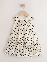Monochrome Spot Mesh Party Dress (3mths-7yrs) - Image 5 of 8
