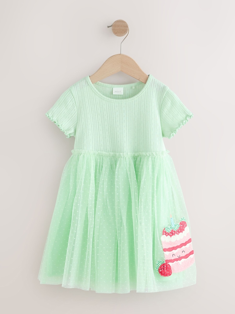 Blue/Green Cake Tutu Skirt Dress (3mths-7yrs) - Image 1 of 4