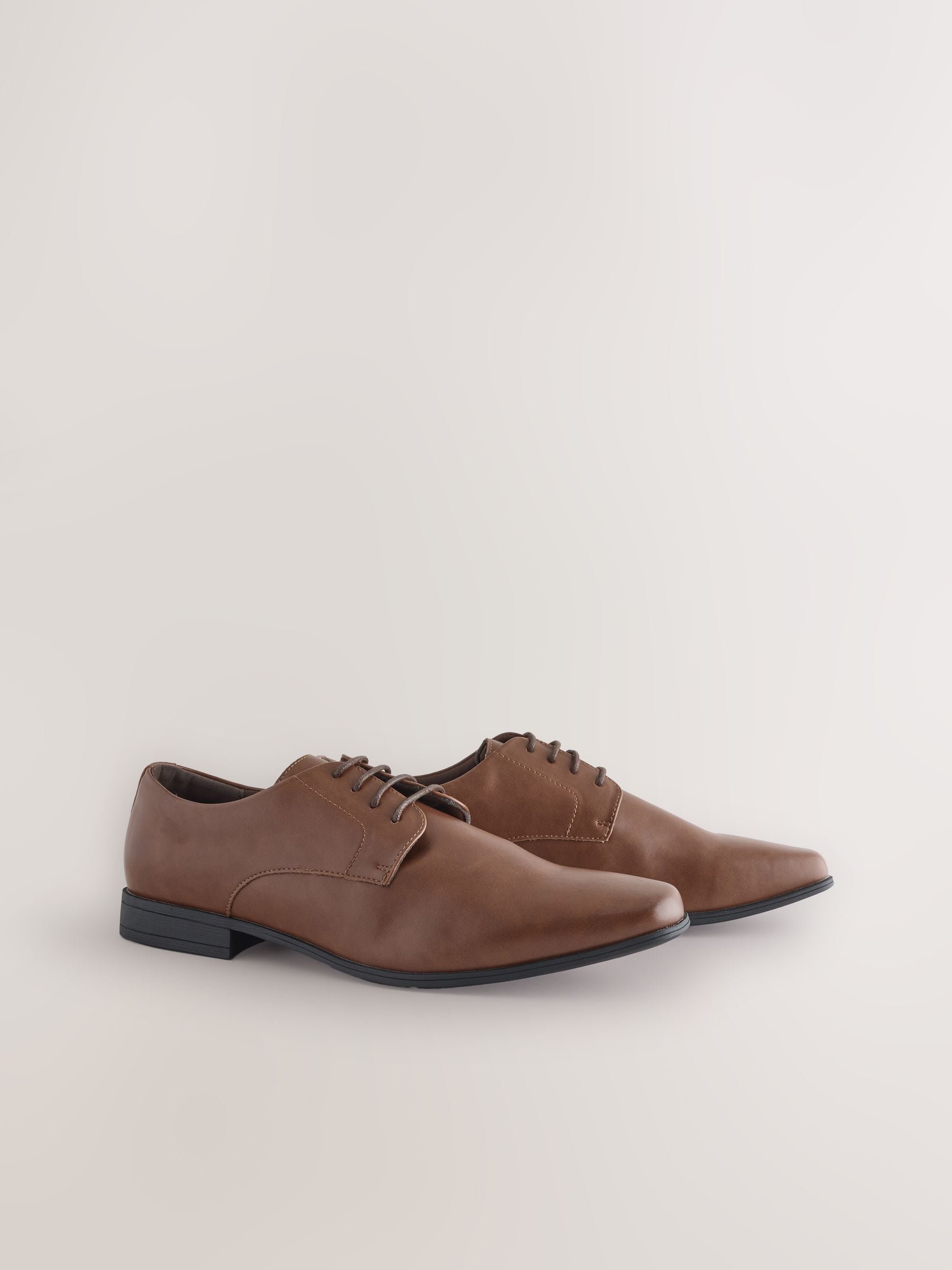 Buy Brown Standard Fit Slim Square Derby Shoes from Next USA