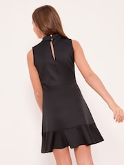 Lipsy Black Scuba Corsage Dress (5-16yrs) - Image 4 of 4