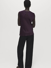Mango Purple Mart Blouse - Image 3 of 6