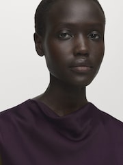 Mango Purple Mart Blouse - Image 4 of 6