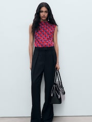 Mango Purple Martina Blouse - Image 1 of 6