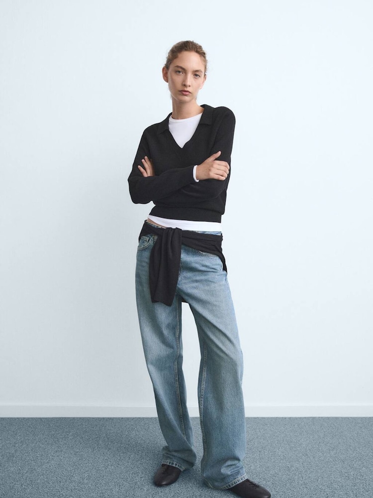 Mango Navy  Blue Miami Jeans - Image 1 of 6