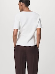 Mango White Dali Cardigan - Image 3 of 3