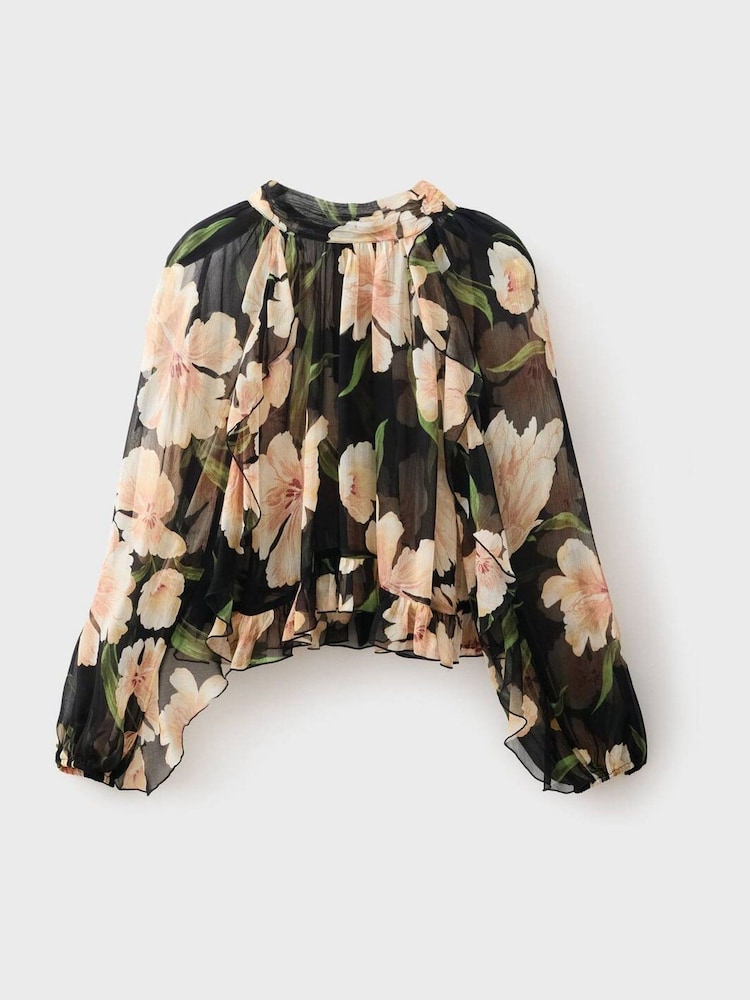 Mango Black Salty Blouse - Image 1 of 2
