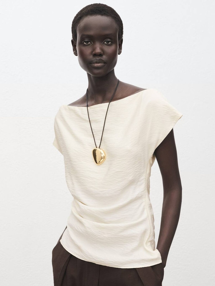 Mango White Manta Top - Image 1 of 6 Mango White Manta Top - Image 1 of 6