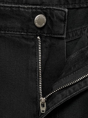 Mango Black Wide-Leg Pleated Jeans - Image 5 of 6