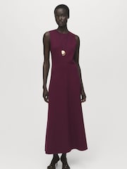 Mango Purple Letizia Dress - Image 1 of 6