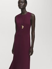 Mango Purple Letizia Dress - Image 2 of 6