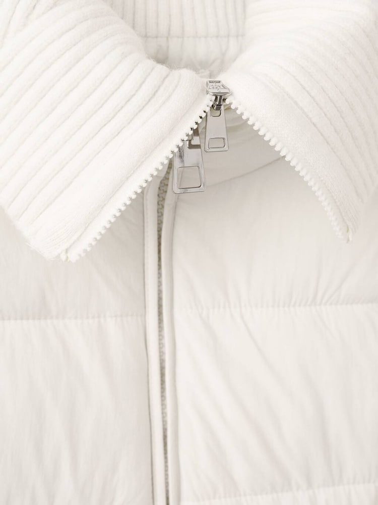 Mango White Quilted Anorak With Combined Fabrics - Image 7 of 7 Mango White Quilted Anorak With Combined Fabrics - Image 7 of 7