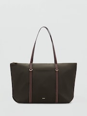 Mango Brown Shopper Bag With Double Handle - Image 1 of 3