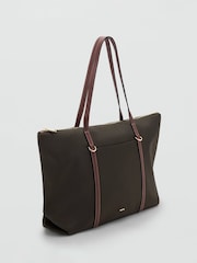 Mango Brown Shopper Bag With Double Handle - Image 2 of 3