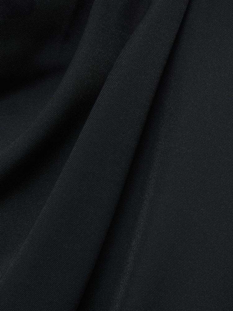 Mango Black Long Jumpsuit With Draped Neck and Belt - Image 6 of 6 Mango Black Long Jumpsuit With Draped Neck and Belt - Image 6 of 6