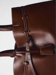 Mango Brown Shopper Bag With Charm - Image 4 of 4
