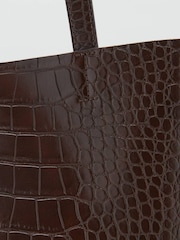 Mango Brown Shopper Bag With Double Handle - Image 4 of 4
