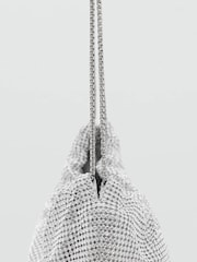 Mango Grey Rhinestone Shoulder Bag - Image 3 of 3