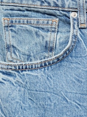 Mango Blue Mid-Rise Straight Jeans - Image 6 of 6
