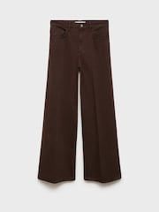 Mango Brown High-Waisted Wide-Leg Jeans - Image 5 of 6