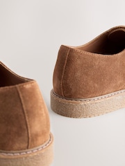 Mink Brown Suede Derby Shoes - Image 5 of 5