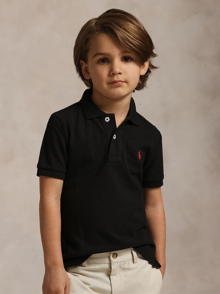 Polo Ralph Lauren Black Polo Shirt - Image 1 of 5