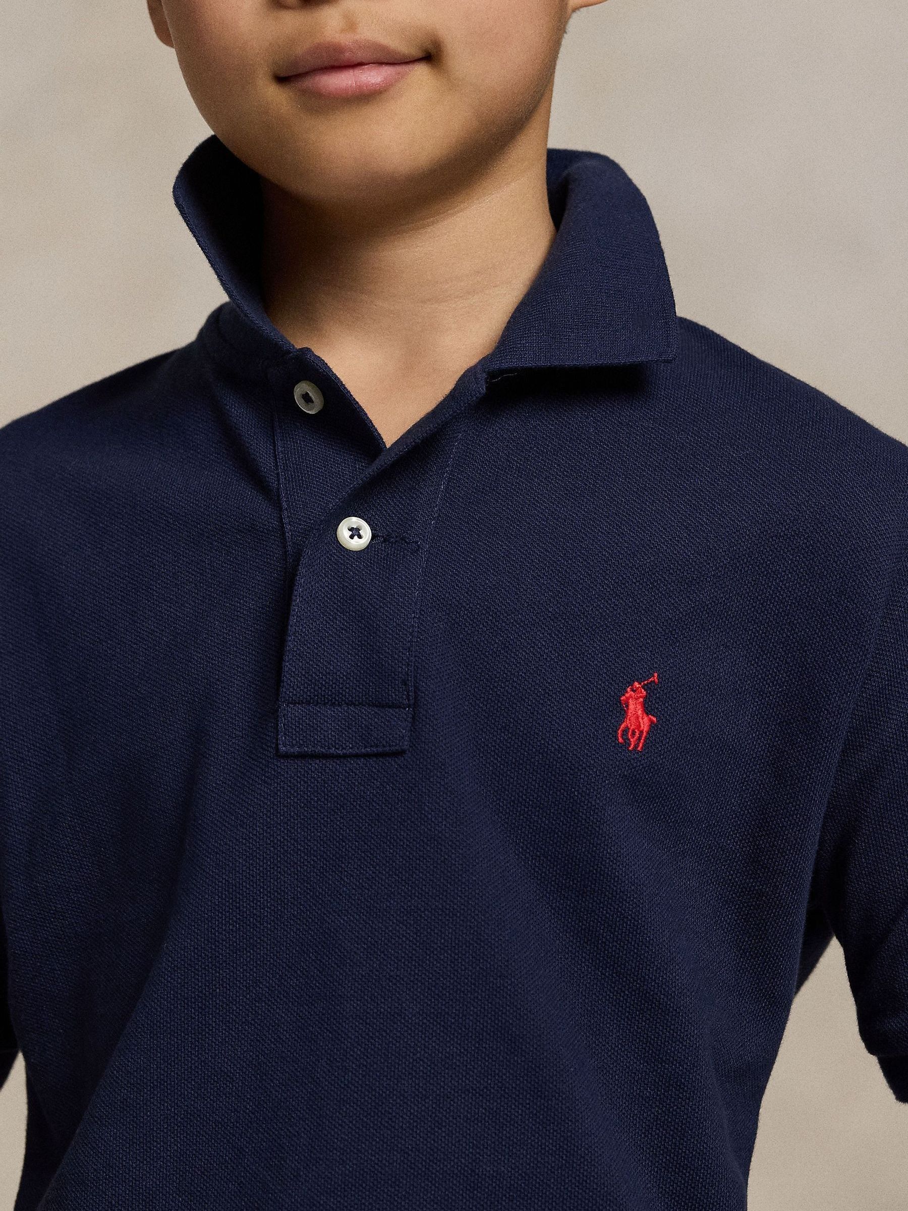 Buy Polo Ralph Lauren Navy Cotton Pique Polo Shirt from Next Canada