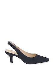 Gabor Blue Lindy Atlantic Suede Open Courts - Image 1 of 5