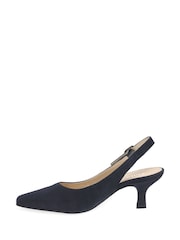 Gabor Blue Lindy Atlantic Suede Open Courts - Image 3 of 5