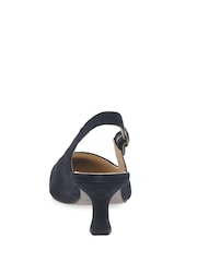 Gabor Blue Lindy Atlantic Suede Open Courts - Image 5 of 5