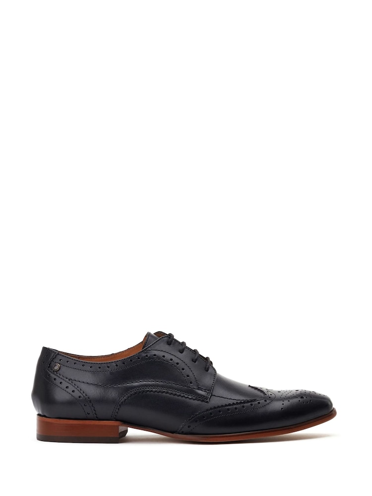 Base London Black Barbera Excel Brogue - Image 1 of 5