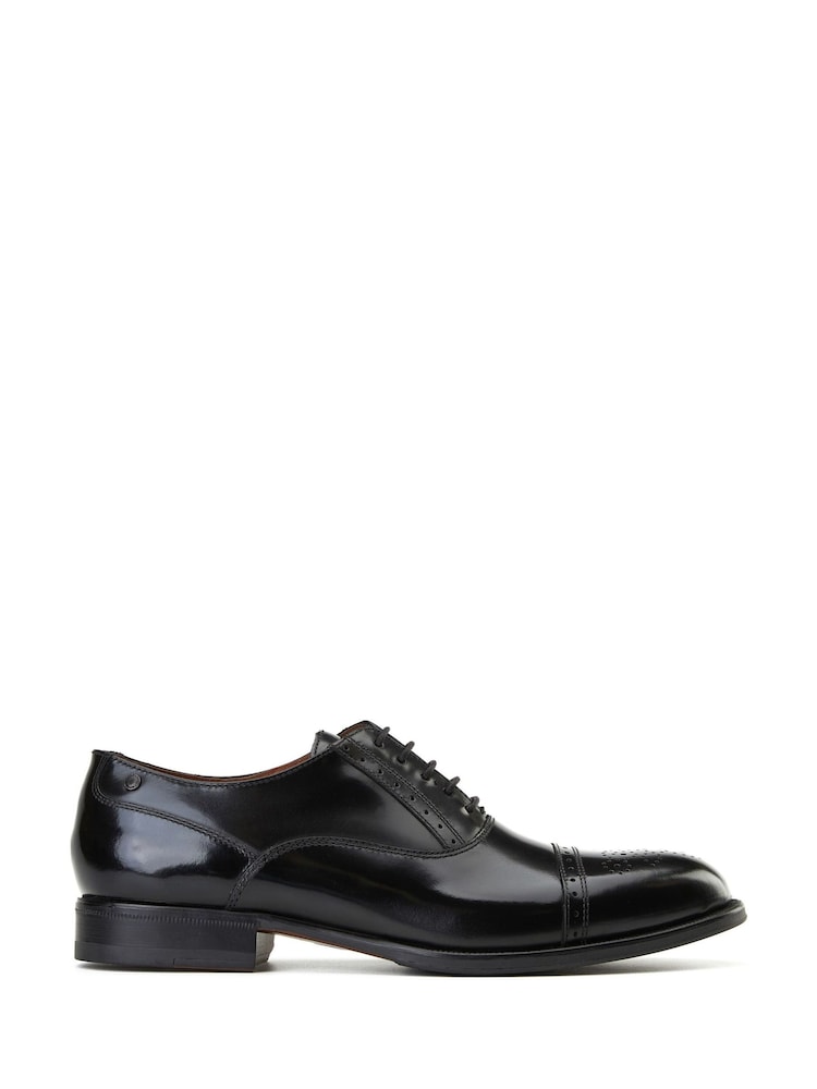 Base London Black Franklin Toe Cap Oxford Shoe - Image 1 of 3