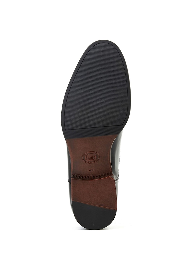 Base London Black Franklin Toe Cap Oxford Shoe - Image 3 of 3 Base London Black Franklin Toe Cap Oxford Shoe - Image 3 of 3