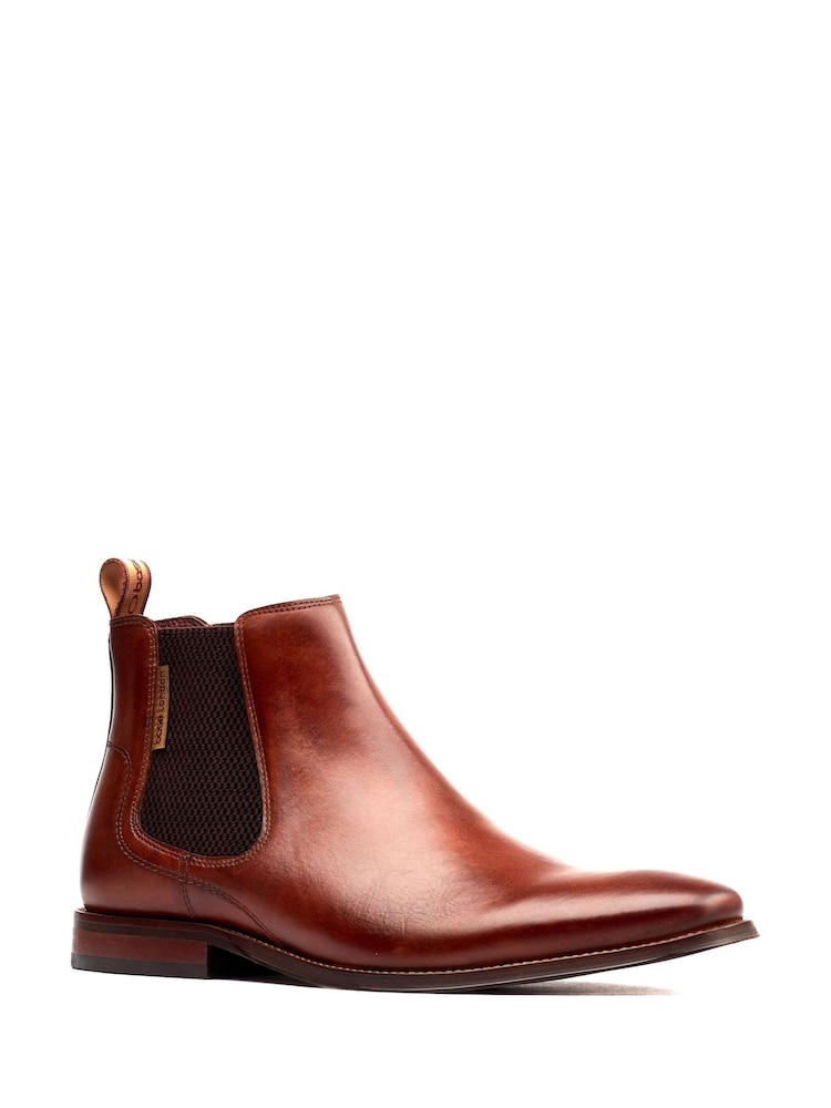 Base London Tan Brown Sikes Chelsea Boot - Image 2 of 4 Base London Tan Brown Sikes Chelsea Boot - Image 2 of 4