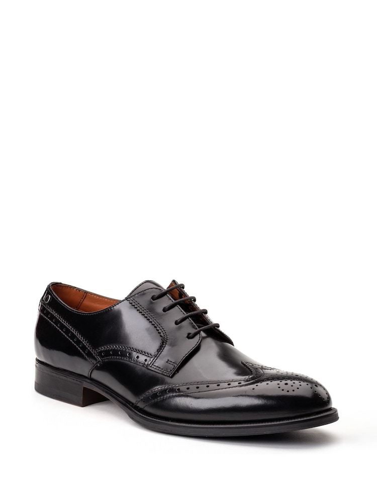 Base London Black Bell Brogue Shoe - Image 2 of 4 Base London Black Bell Brogue Shoe - Image 2 of 4