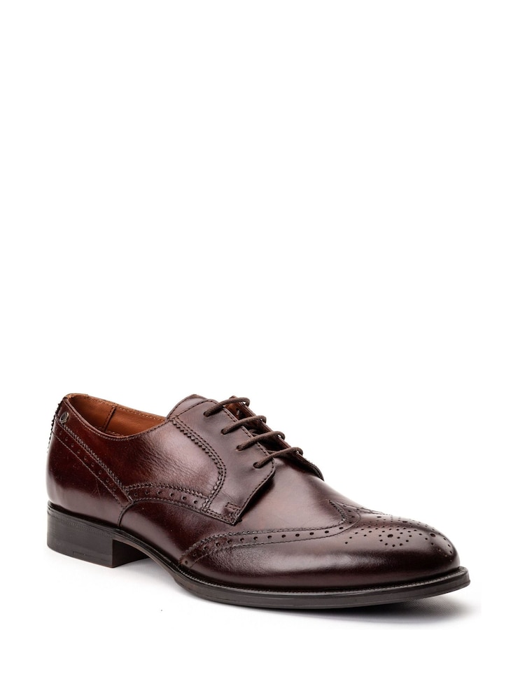 Base London Burnt Brown Bell Brogue Shoe - Image 2 of 4