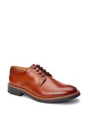 Burnt Tan Brown - Base London Durham Lace Shoe - Imaginea 2 din 8
