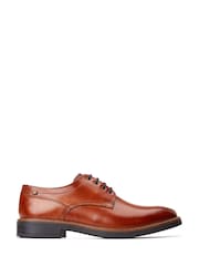 Burnt Tan Brown - Base London Durham Lace Shoe - Imaginea 4 din 8
