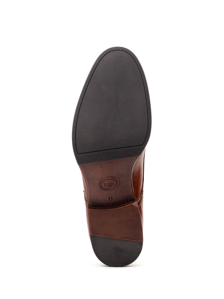 Base London Burnt Tan Brown Edison Lace Up Shoe - Image 4 of 4 Base London Burnt Tan Brown Edison Lace Up Shoe - Image 4 of 4
