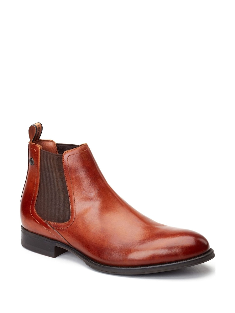 Burnt Tan Brown - Base London Whittle Chelsea Boot - Imagem 2 de 4